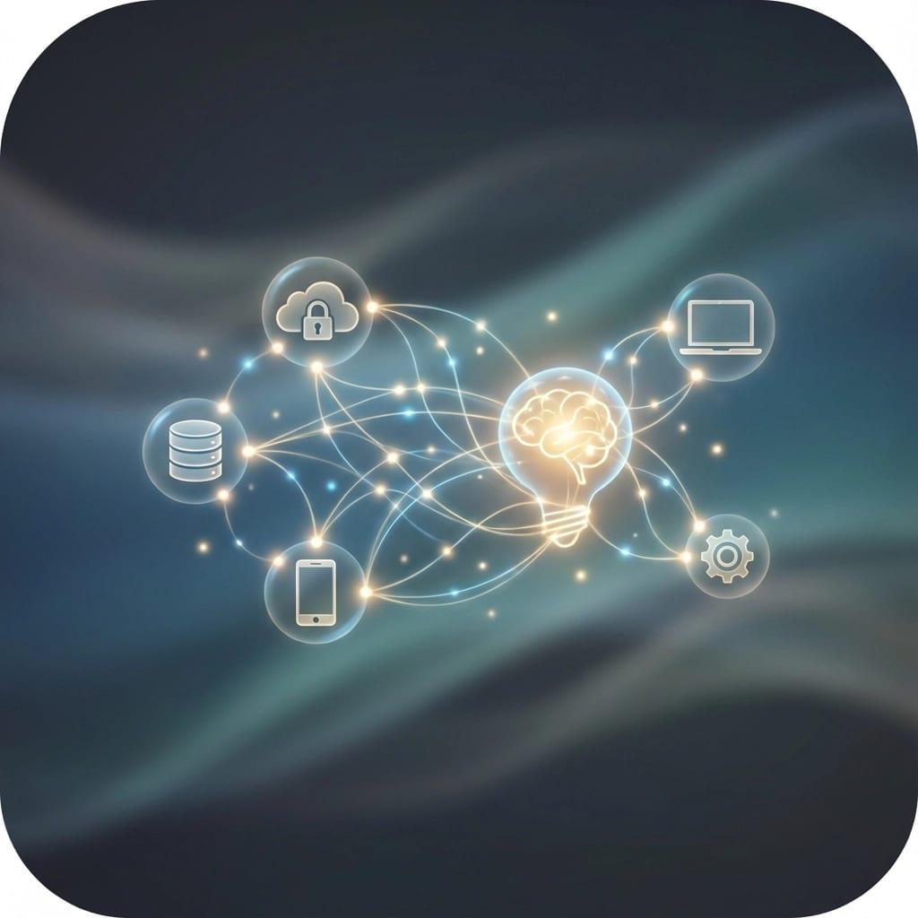 Connected digital assets feeding a unified reporting dashboard