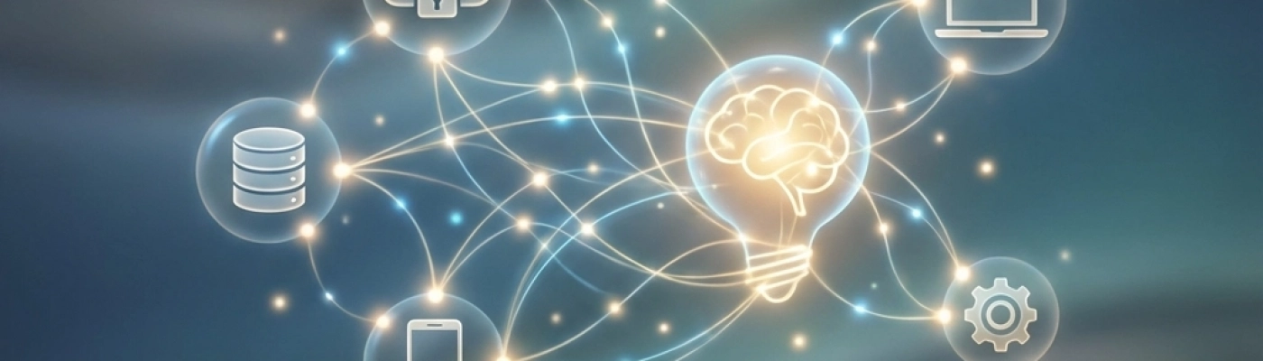 Dashboard showing integrated data from digital assets